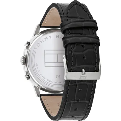 TOMMY HILFIGER EASTON MEN's SILVER WHITE DIAL WATCH